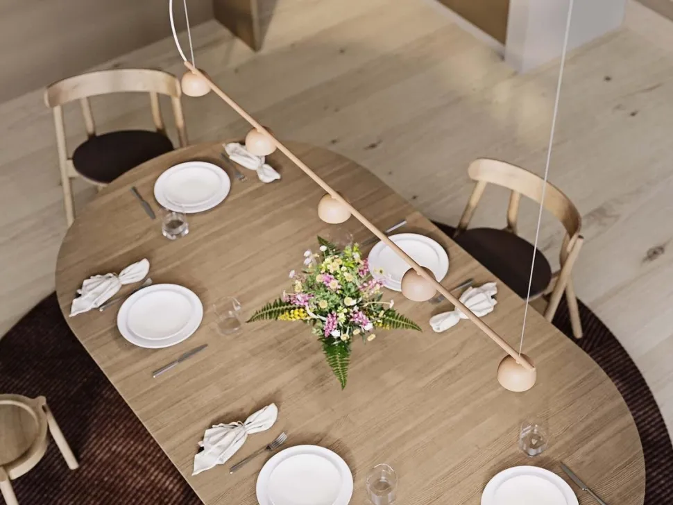 Blush Rail Pendelleuchte