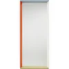 Colour Frame Mirror, Groß (58cm x 140 cm), Blau / Orange