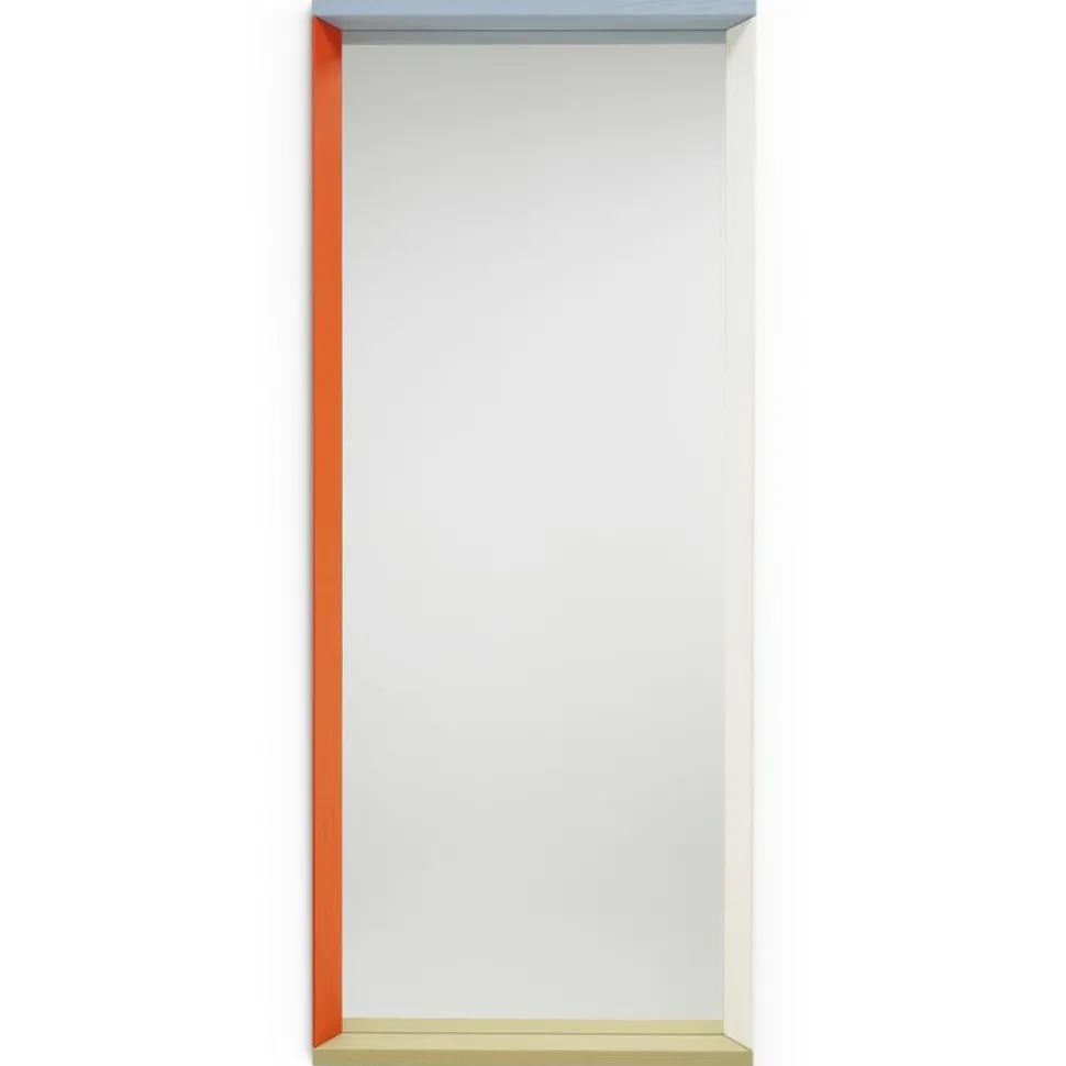 Colour Frame Mirror, Groß (58cm x 140 cm), Blau / Orange