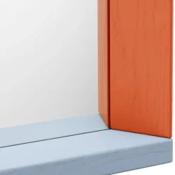 Colour Frame Mirror, Groß (58cm x 140 cm), Blau / Orange