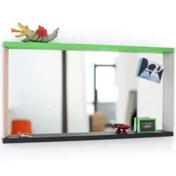 Colour Frame Mirror, Groß (58cm x 140 cm), Blau / Orange
