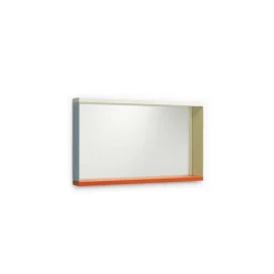 Colour Frame Mirror, Mittel (48 cm x 91 cm), Blau / Orange
