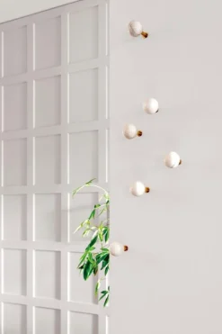 Dots Stone Wandhaken 5er Set