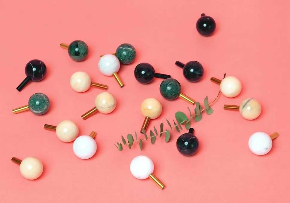 Dots Stone Wandhaken 5er Set