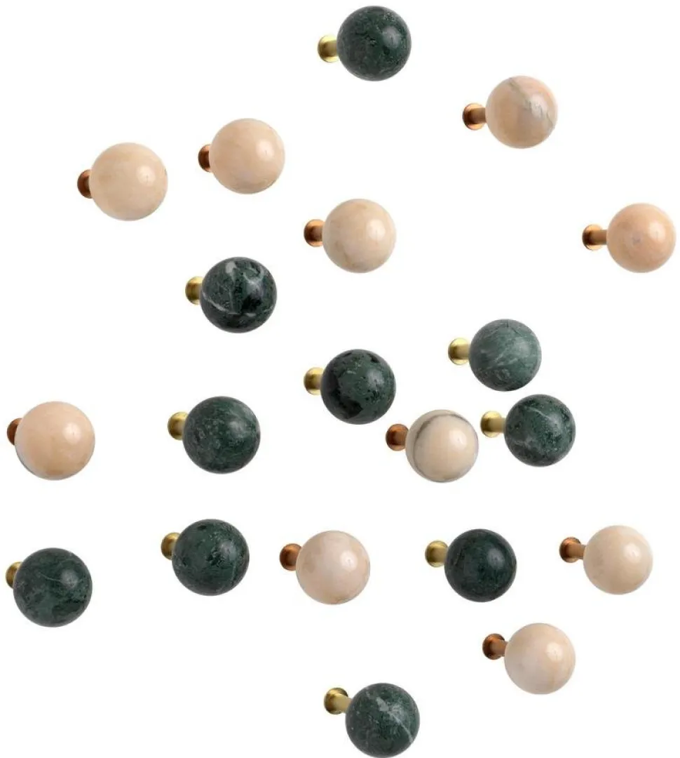 Dots Stone Wandhaken 5er Set