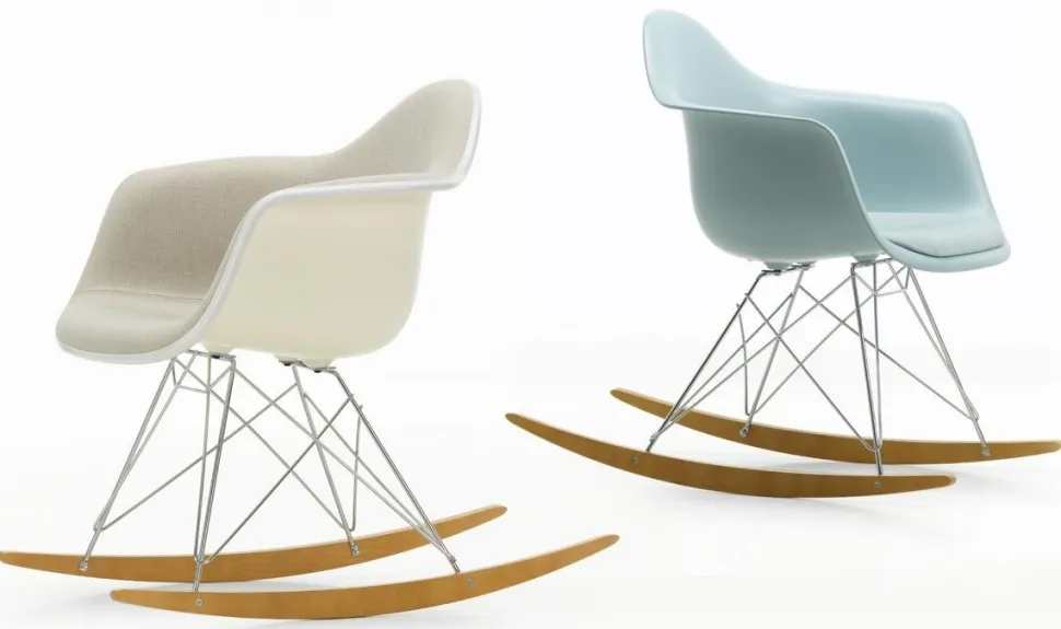 Eames Plastic Armchair RE RAR mit Polsterung
