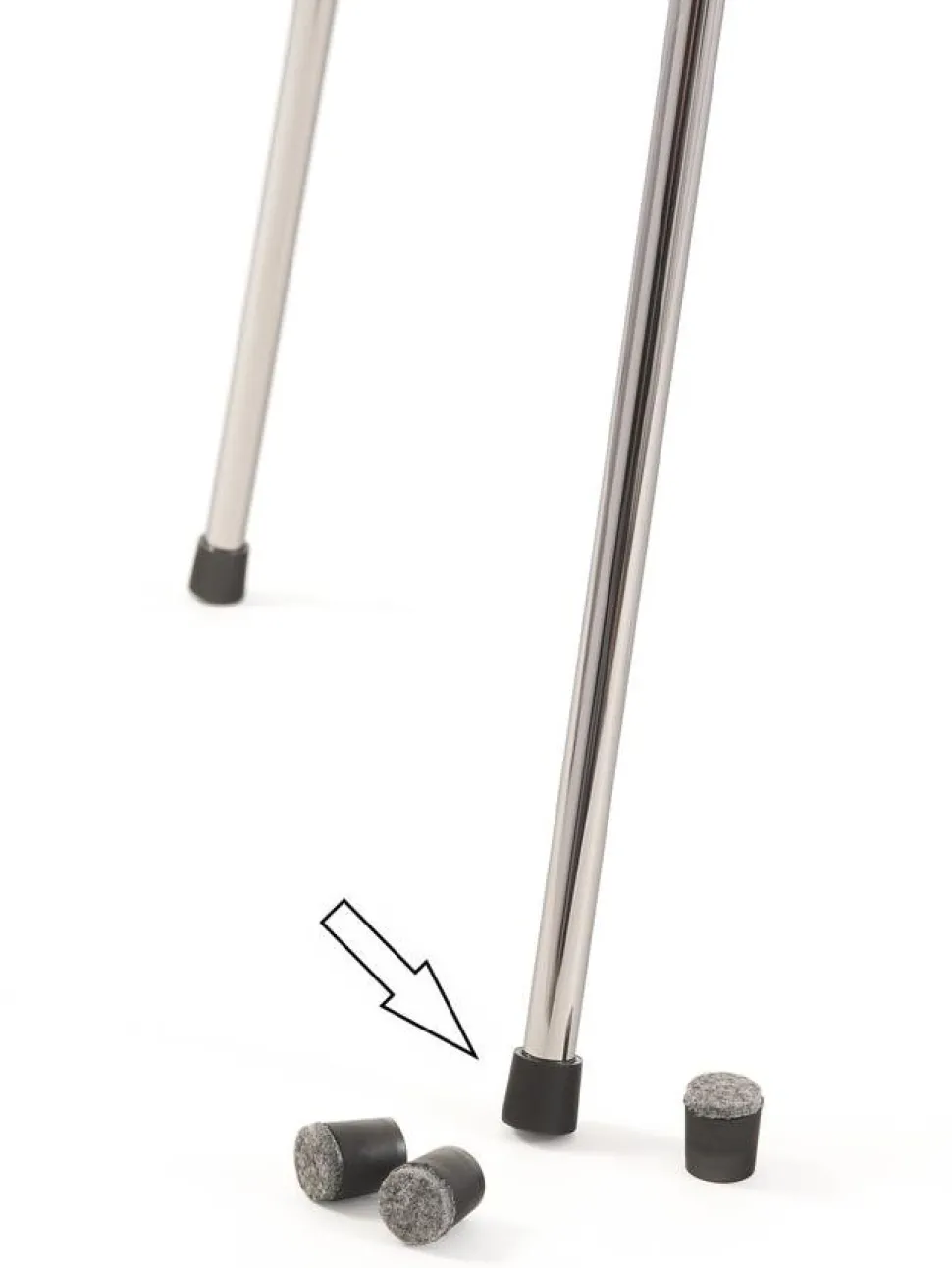 Gleiter für Fritz Hansen Stühle (4er Set)