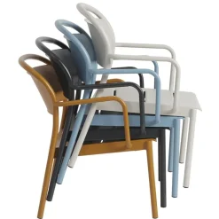 Linear Steel Lounge Armchair