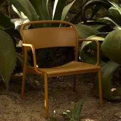 Linear Steel Lounge Armchair