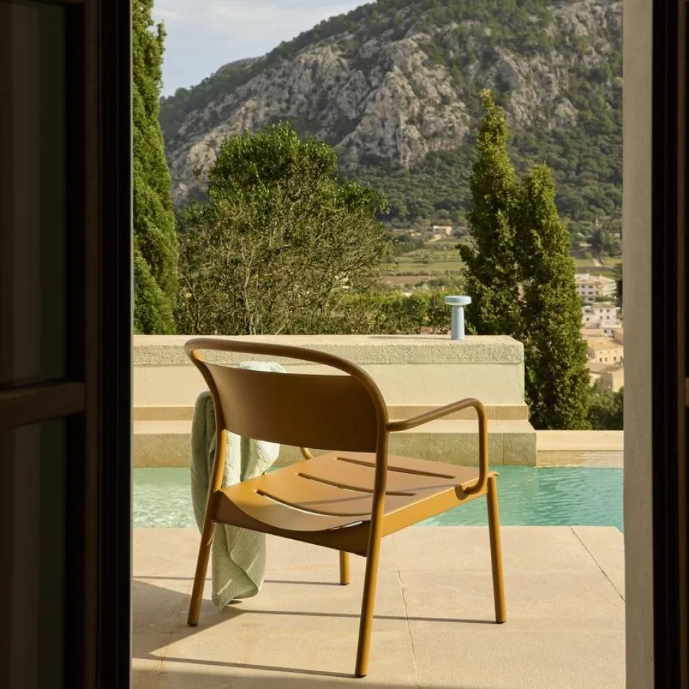 Linear Steel Lounge Armchair