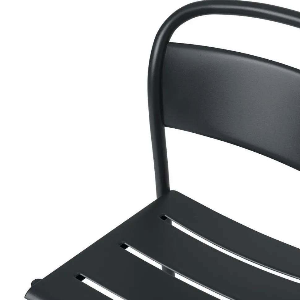 Linear Steel Sidechair