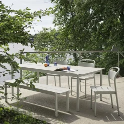Linear Steel Sidechair