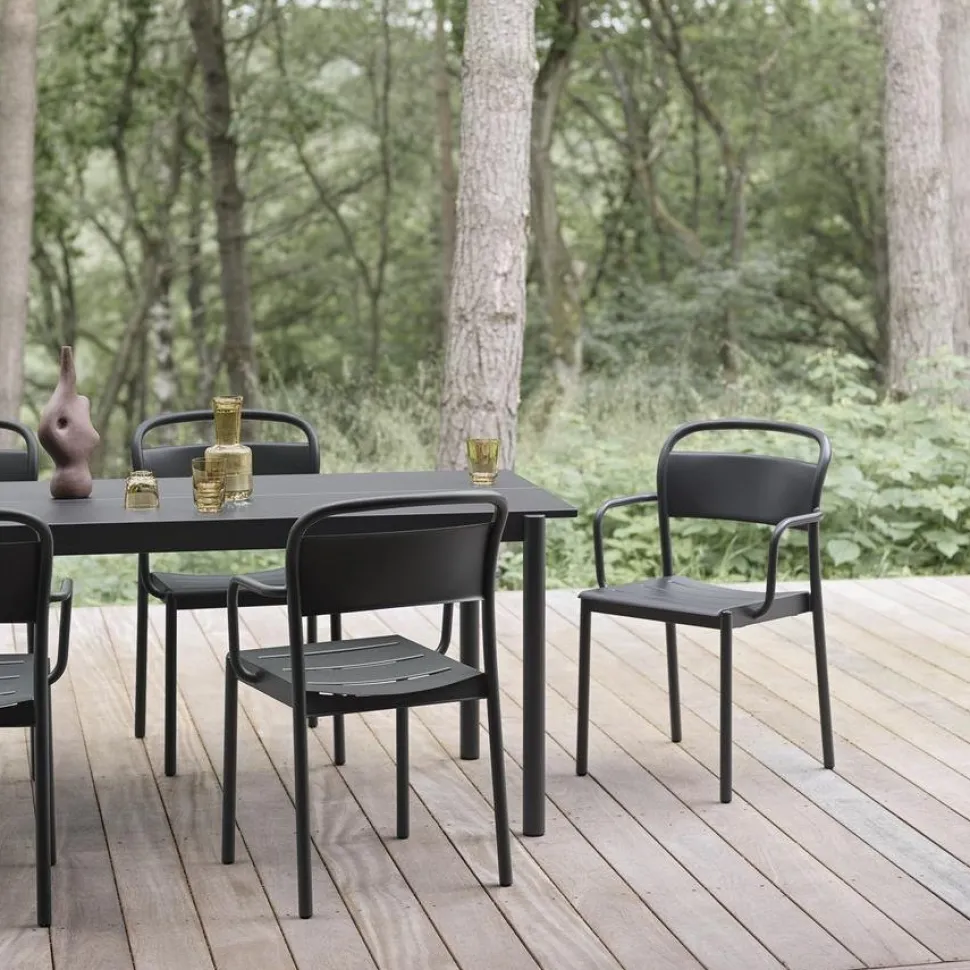 Linear Steel Sidechair