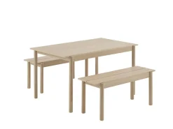 Linear Wood Bench