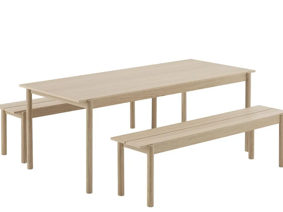 Linear Wood Bench