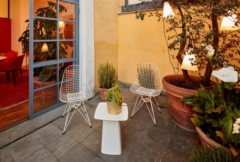 Metal Side Table Outdoor