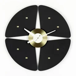 Petal Clock Black
