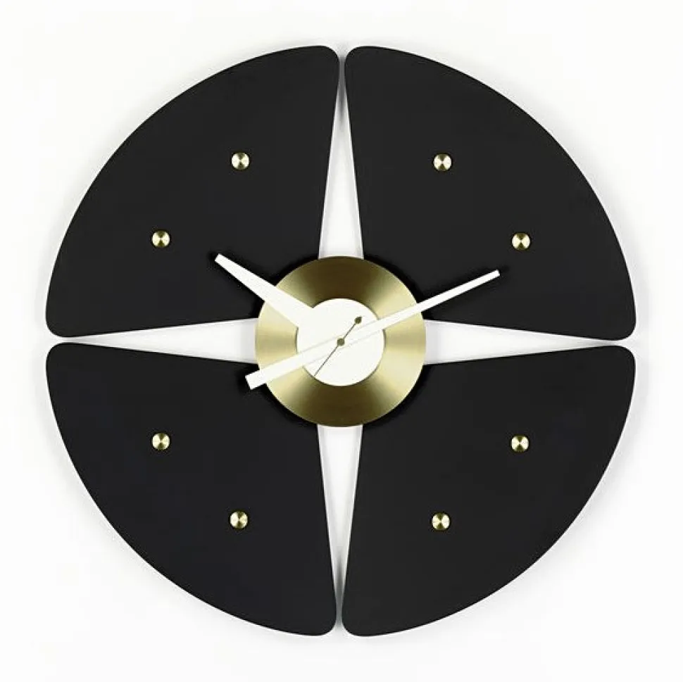 Petal Clock Black