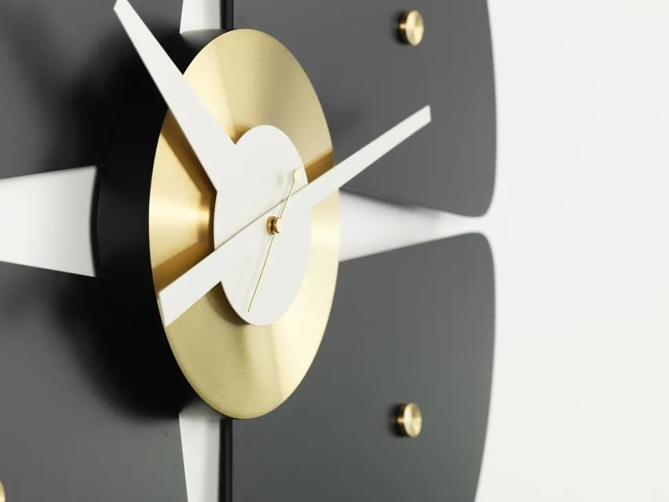 Petal Clock Black