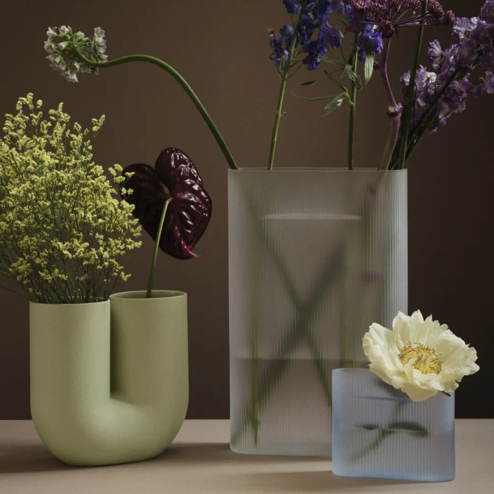 Ridge Glass Vase
