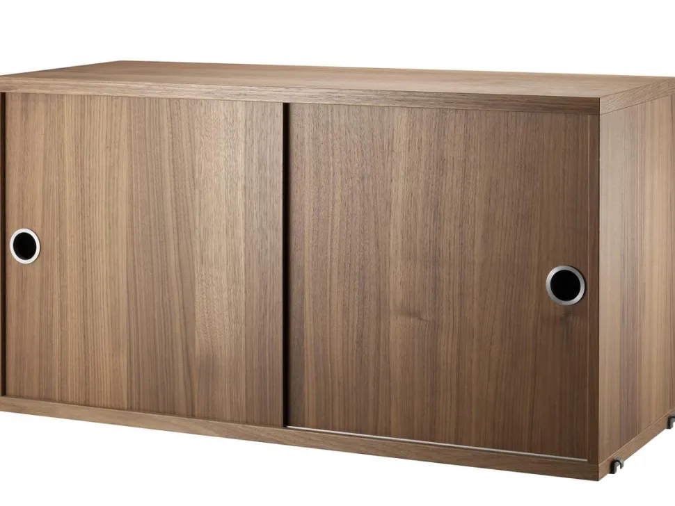 String System Hängeschrank mit Schiebetüren