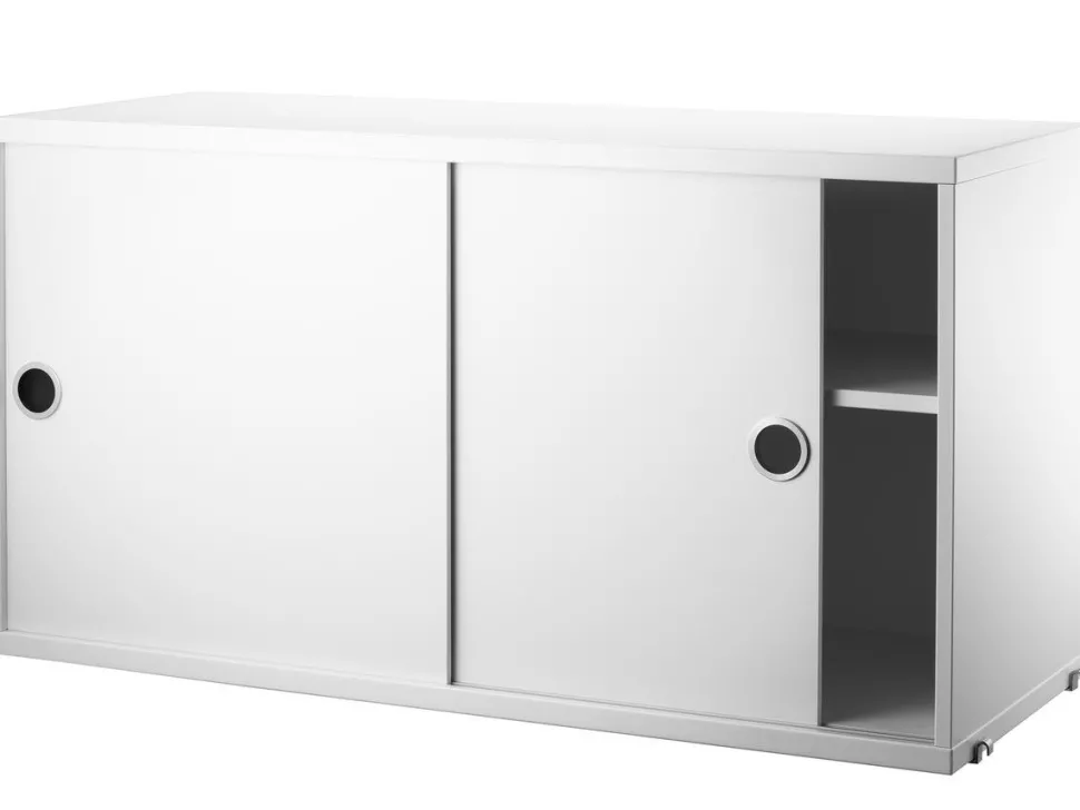 String System Hängeschrank mit Schiebetüren