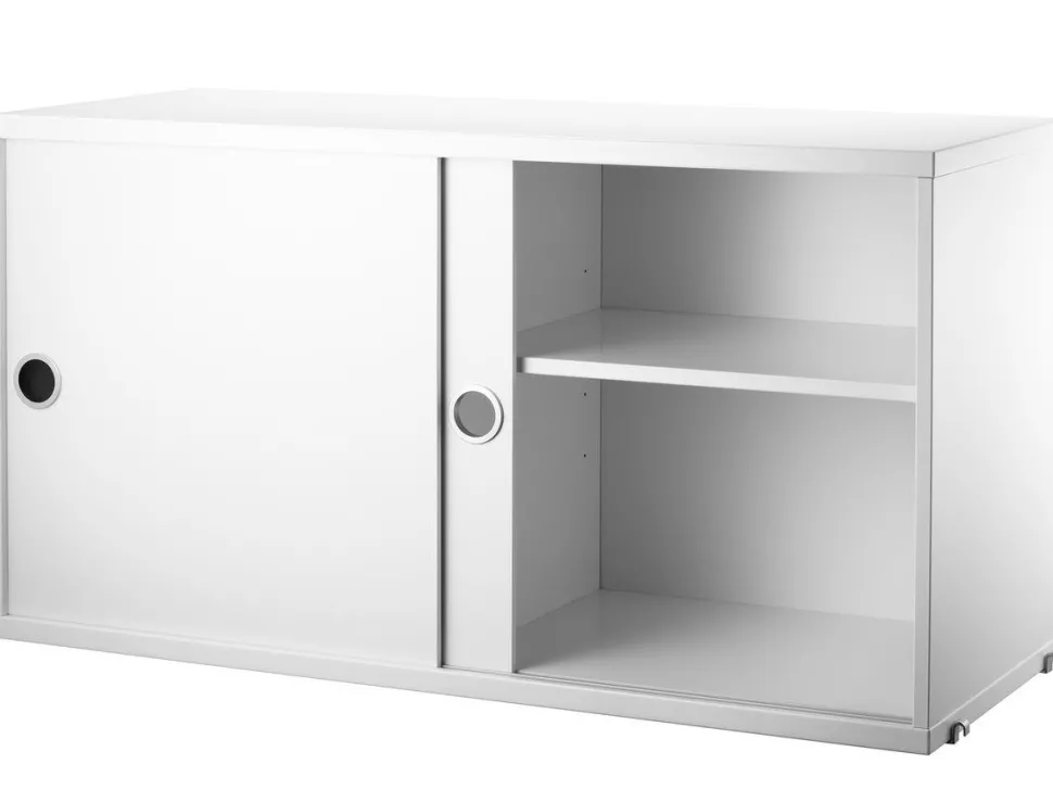 String System Hängeschrank mit Schiebetüren