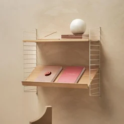String System Zeitschriftenablage Holz