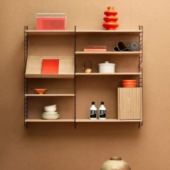 String System Zeitschriftenablage Holz