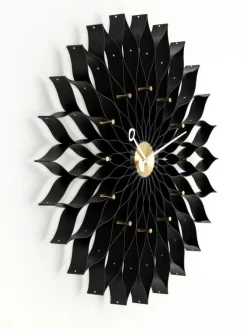 Sunflower Clock Black