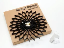 Sunflower Clock Black