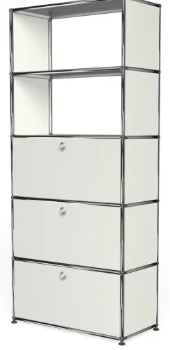 USM Haller Aktenregal mit Klappen und Schublade