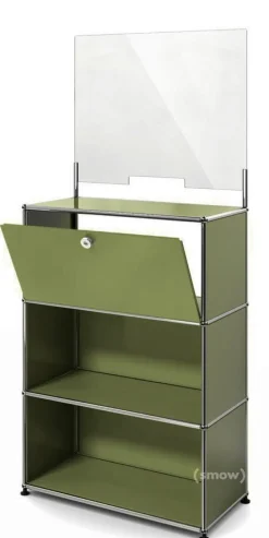 USM Haller Counter M mit Security Screen und Übergabefach