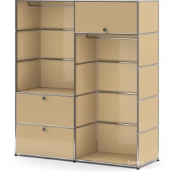 USM Haller Garderobe L mit 2 Kleiderstangen