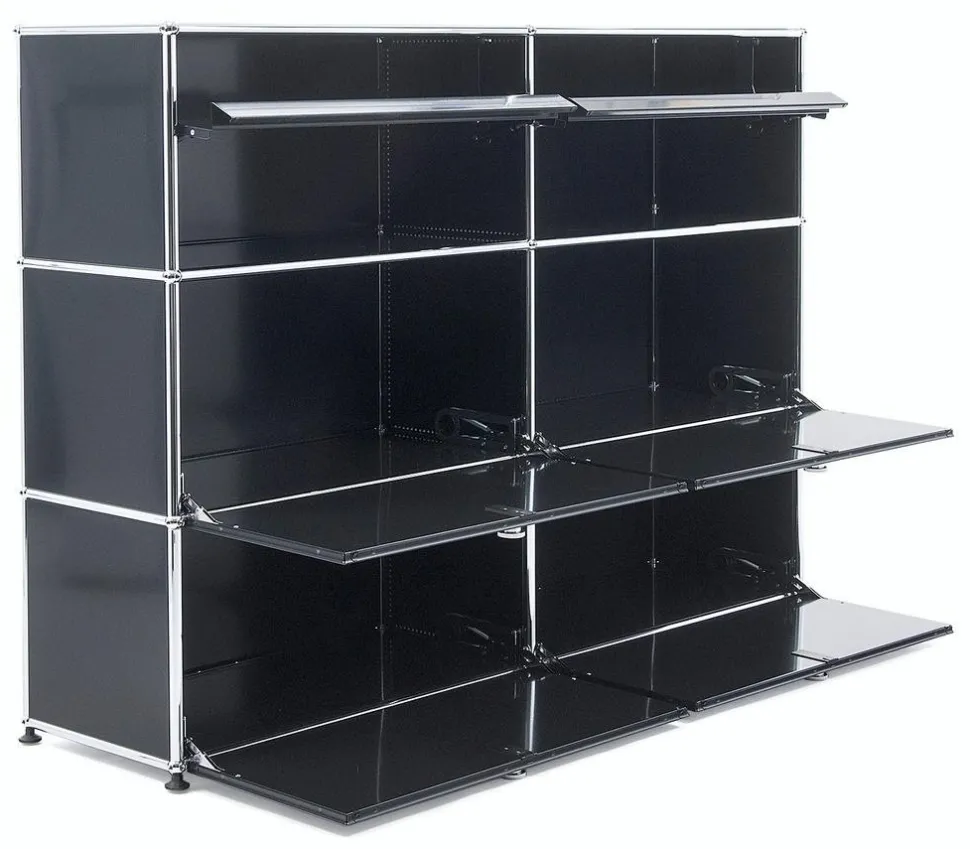 USM Haller Highboard L mit Schrägtablaren