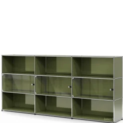USM Haller Highboard XL mit 3 Glastüren