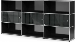 USM Haller Highboard XL mit 3 Glastüren