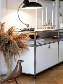 USM Haller Lowboard L mit Aufbau, individualisierbar