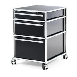 USM Haller Rollcontainer mit 3 Schubladen Typ II (mit Gegengewicht)
