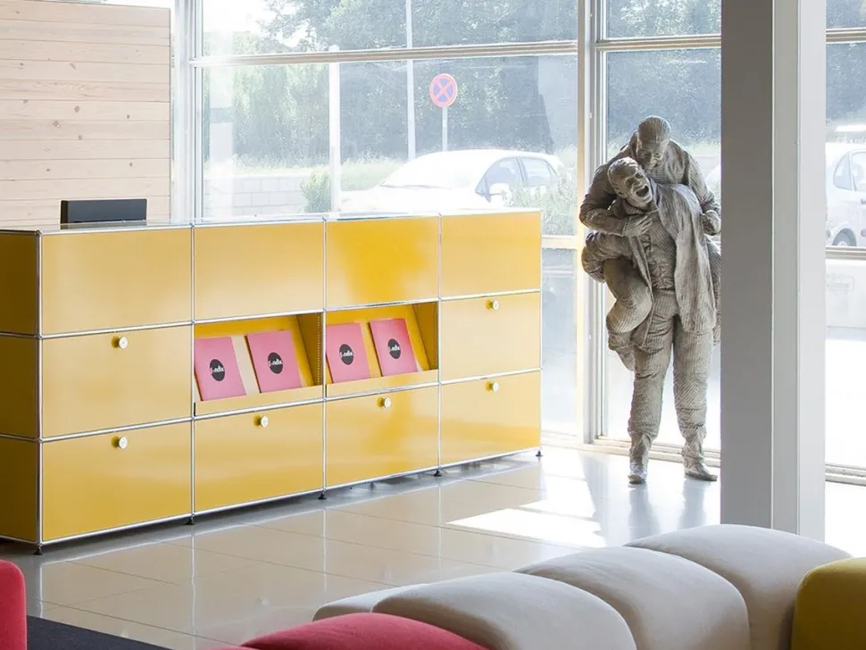 USM Haller Theke Typ 2 (mit Schrägtablaren)