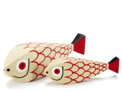 Wooden Dolls Mother Fish & Child